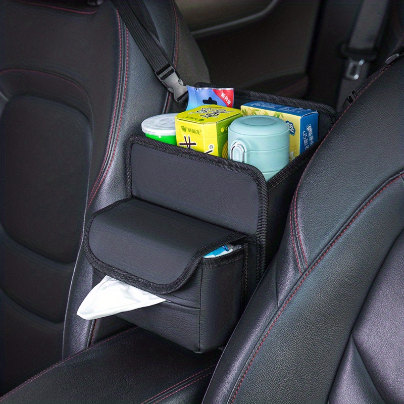 Car Storage Pocket Car Seat Middle Hanger Storage Bag Auto Handbag Holder  Between Seats Tissue Water Cup Pockets Car Accessories - AliExpress