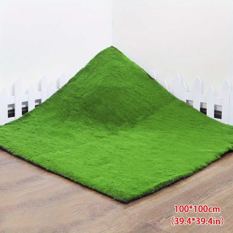 100*100cm Artificial Moss Fake Green Plants Moss Grass Mat For