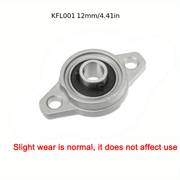 2 Adet KFL000 10mm çap çinko Alaşım Yastık Blok Flanş Rulman