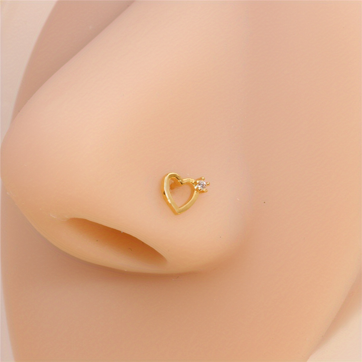 Nose pin deals heart design