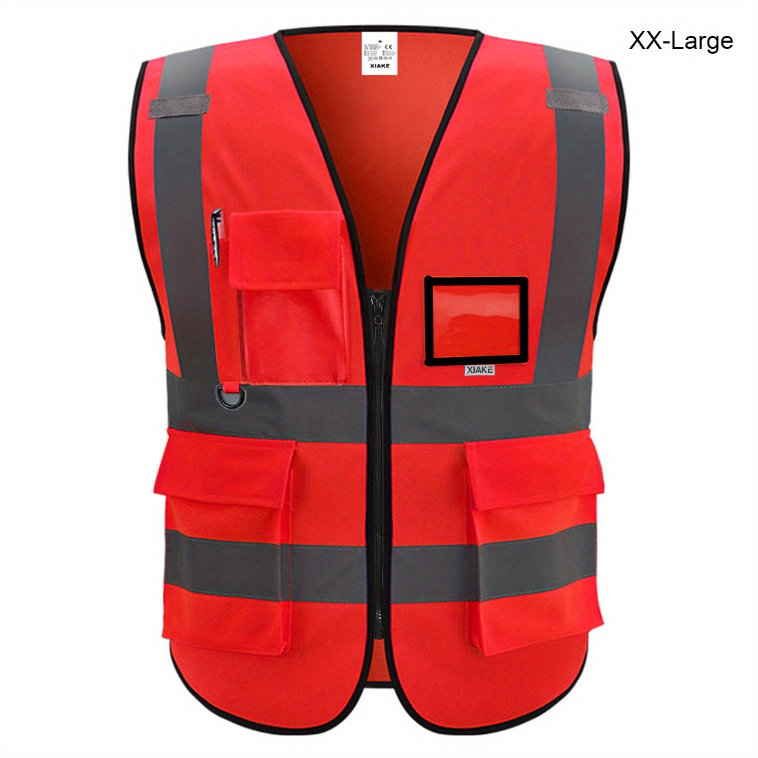 5 Pockets High Visibility Reflective Safety Vest Men Women - Temu