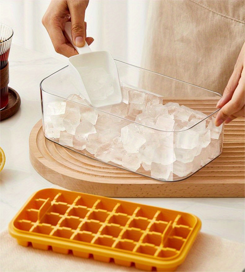 Multifunctional Ice Cube Tray With Ice Shovel And Removable - Temu