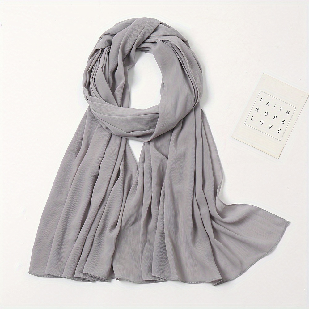 Crinkle Scarf - Lightweight with 18 Colours Available