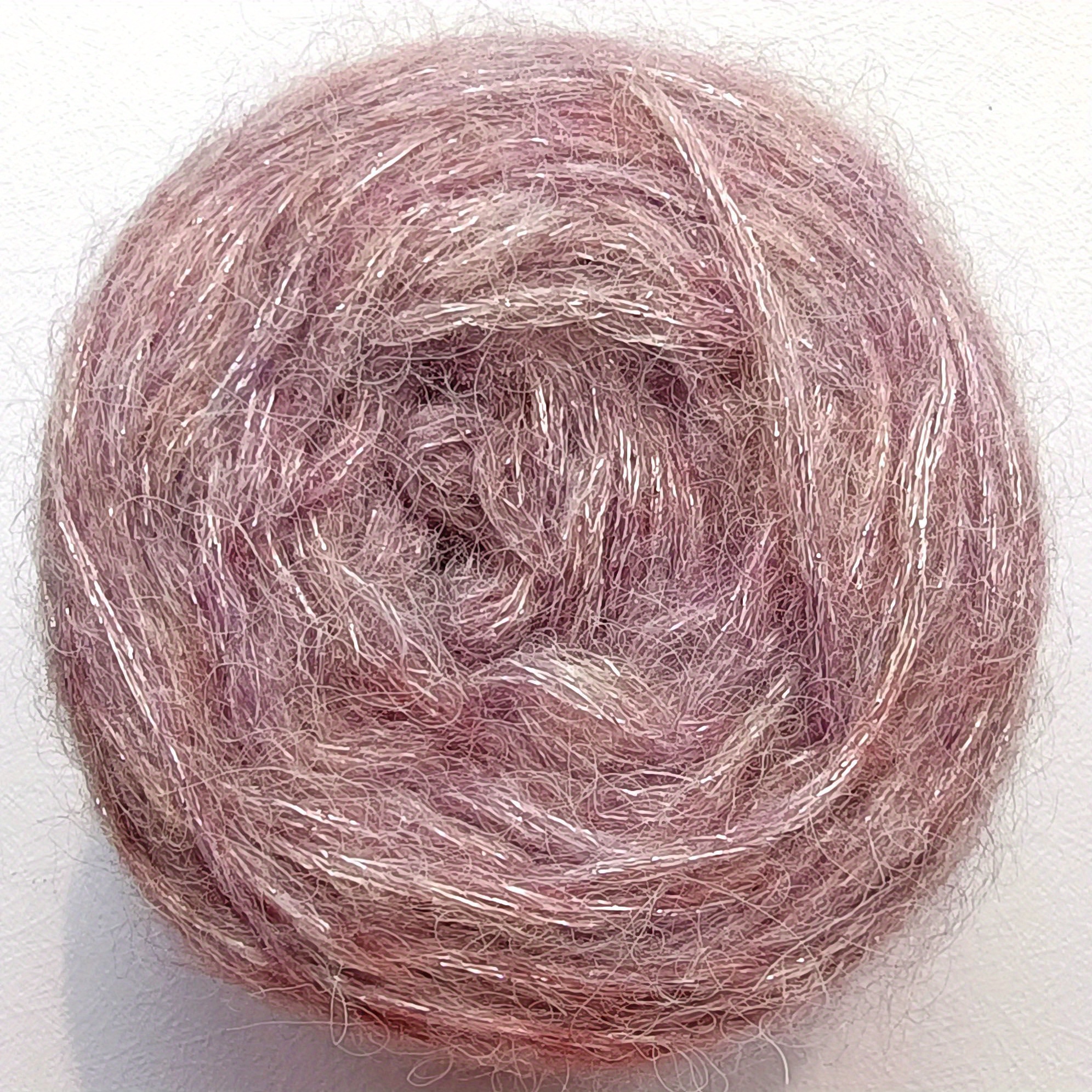 Vintage Mohair Spray Yarn For Diy Knitting And Crocheting - Temu