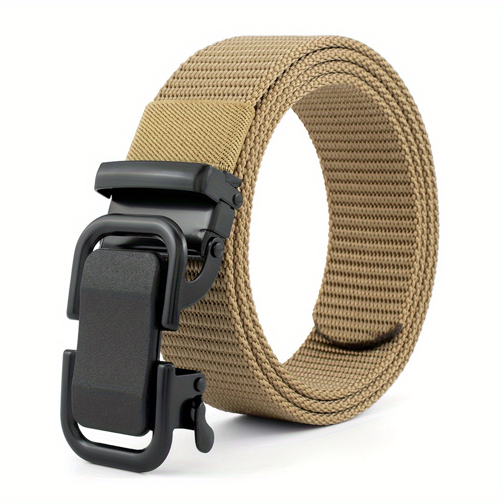 Nylon Elastic Tactical Belt with Metal Buckle