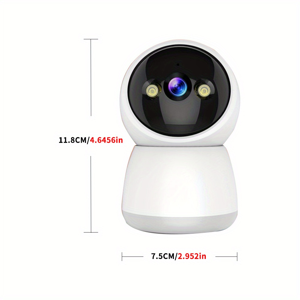 3mp ip wifi camera surveillance security baby monitor automatic human tracking cam full color night vision indoor video camera details 6