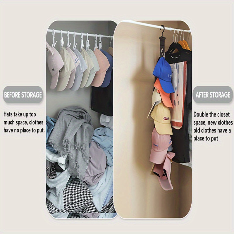 Baseball Rack Hold 8 Fitted Sun Hats Organizer Temu