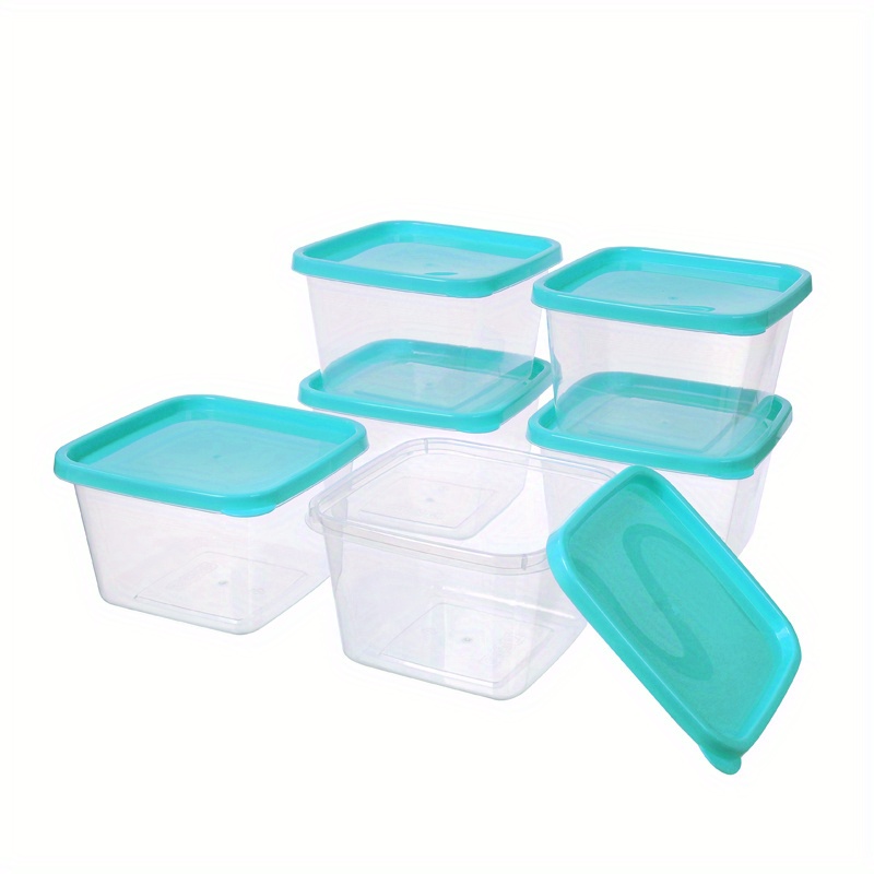 6/7pcs Square Food Fresh-keeping Containers With Lids, Fresh Keeping Food  Storage Container, Outdoor Picnic Solid Storage Box, Non-disposable Lunch Bo