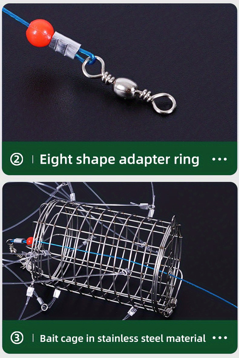 Catch Fish Portable Stainless Steel Fishing Bait Cage! - Temu