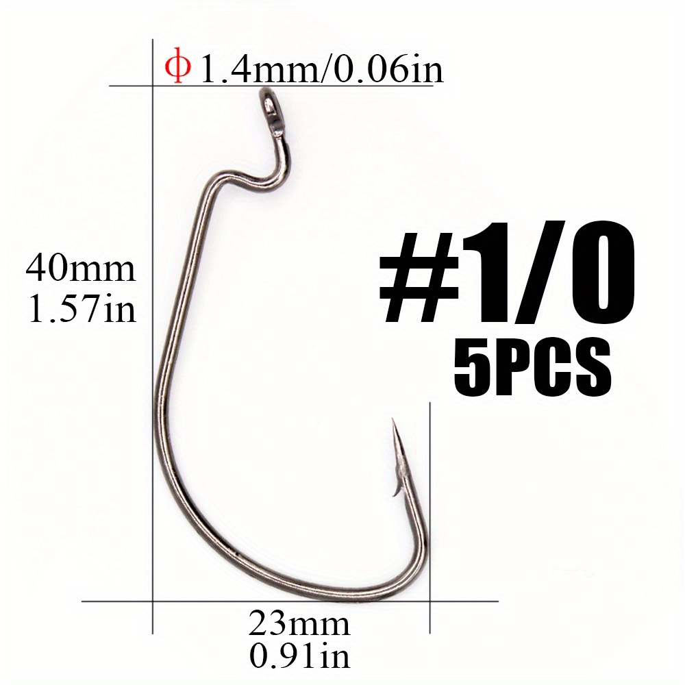 Fishing Offset Worm Hooks Ewg offset Mixed Size Fishing - Temu Canada