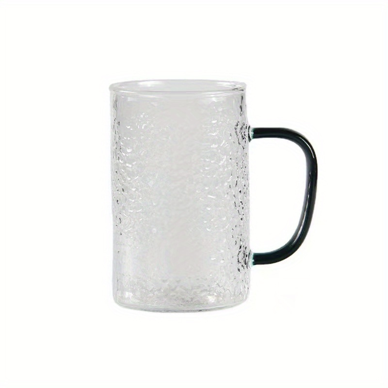 Glass Coffee Mugs Clear Embossed Coffee Cups With Handle - Temu