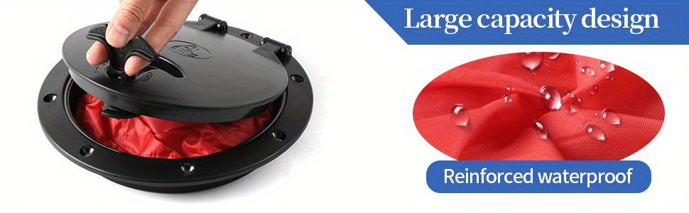 Ascend Kayak Accessories Waterproof Round Hatch Cover Plastic Deck  Inspection Plate for Marine Boat Kayak Canoe