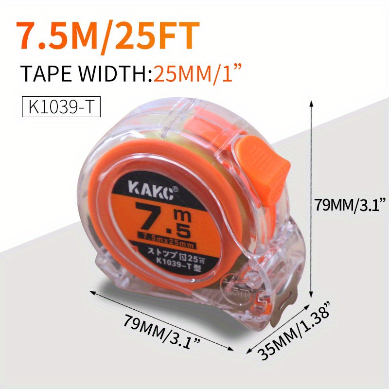 Auto Lock Tape Measure, 7.5m Tape Measure, Measurement Tape