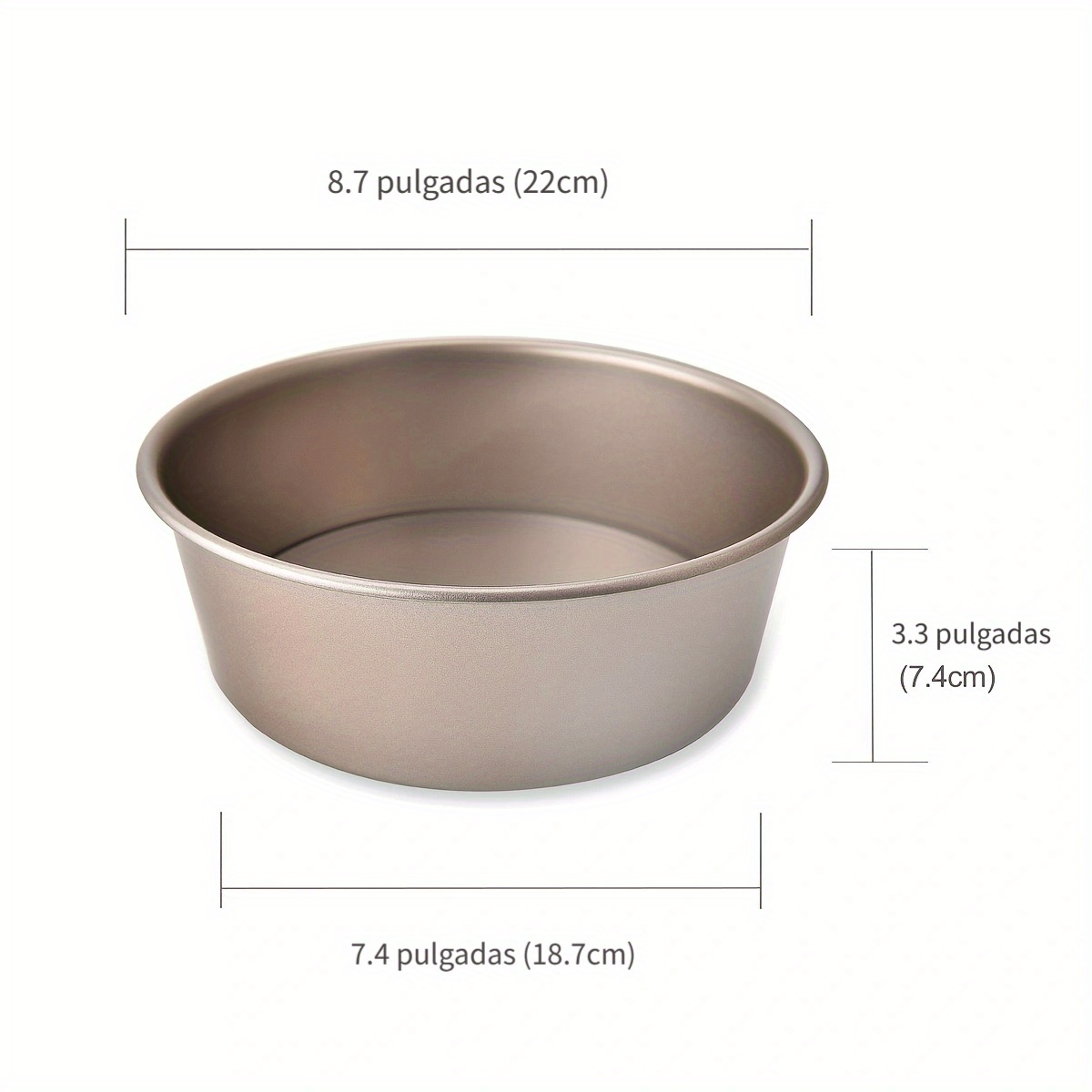 LyfeStyle - Molde de bizcocho redondo antiadherente de 27 cm, recipiente  para horno, repostería, bizcochos, tartas, pasteles