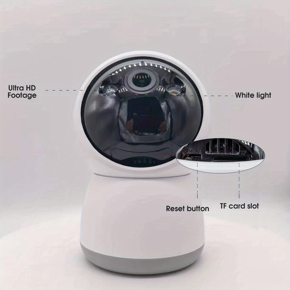 3mp ip wifi camera surveillance security baby monitor automatic human tracking cam full color night vision indoor video camera details 7