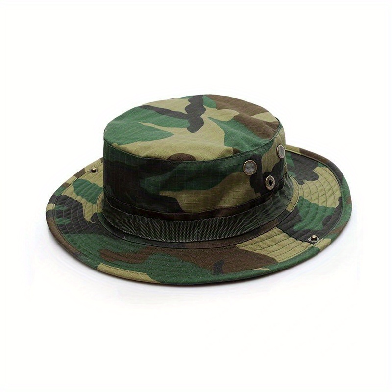 Men's Camouflage Sun Protection Fishing Hat Wide Brim - Temu Japan