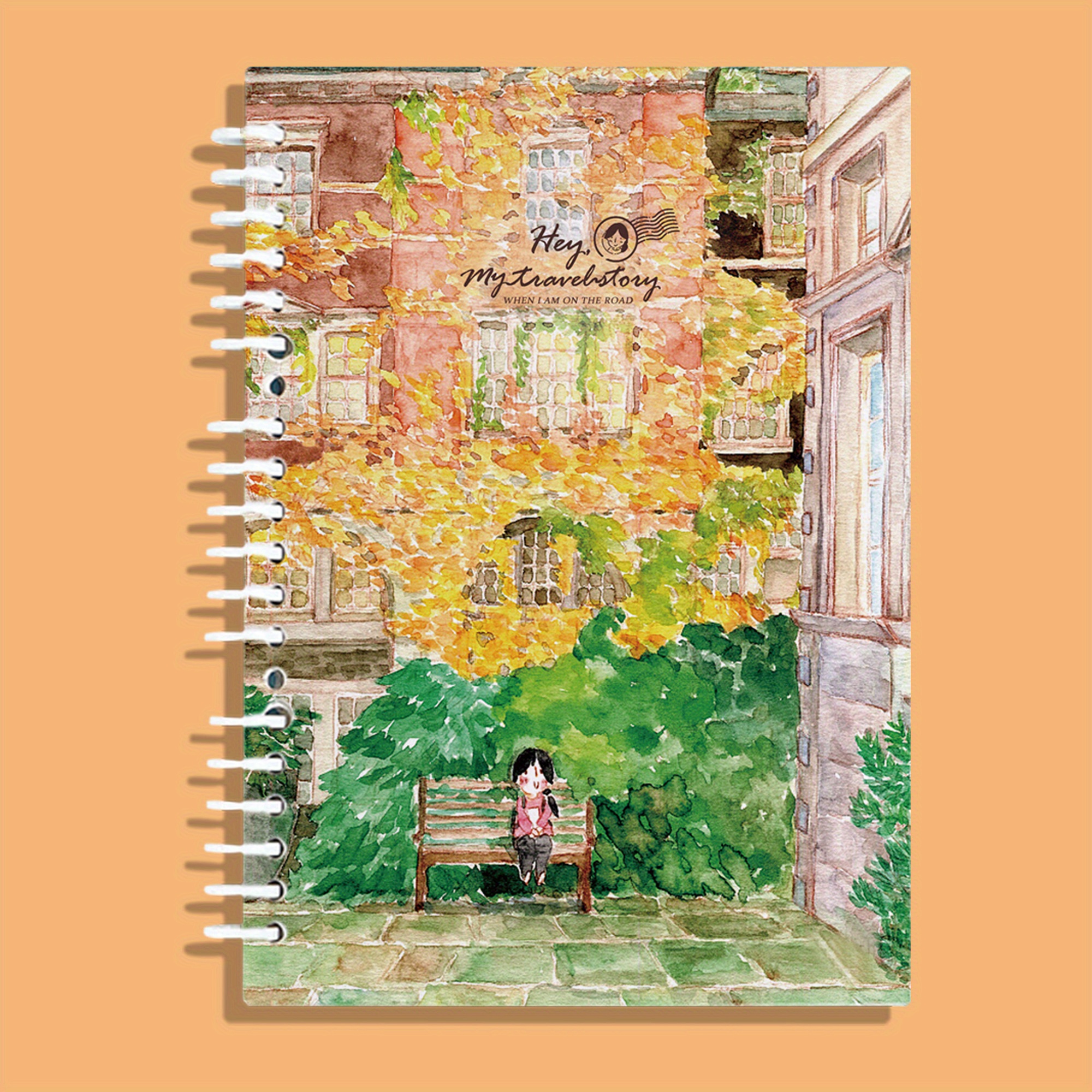 Square Threadbound Watercolor Book Travel Sketch Palm Book - Temu