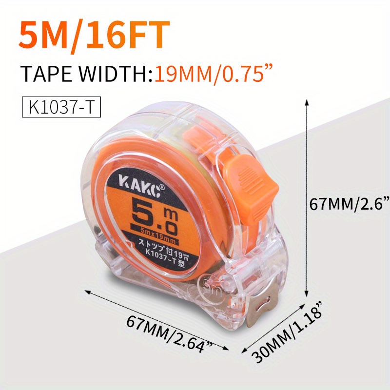 Peel and Stick 16' Tape measure (Metric and Standard)