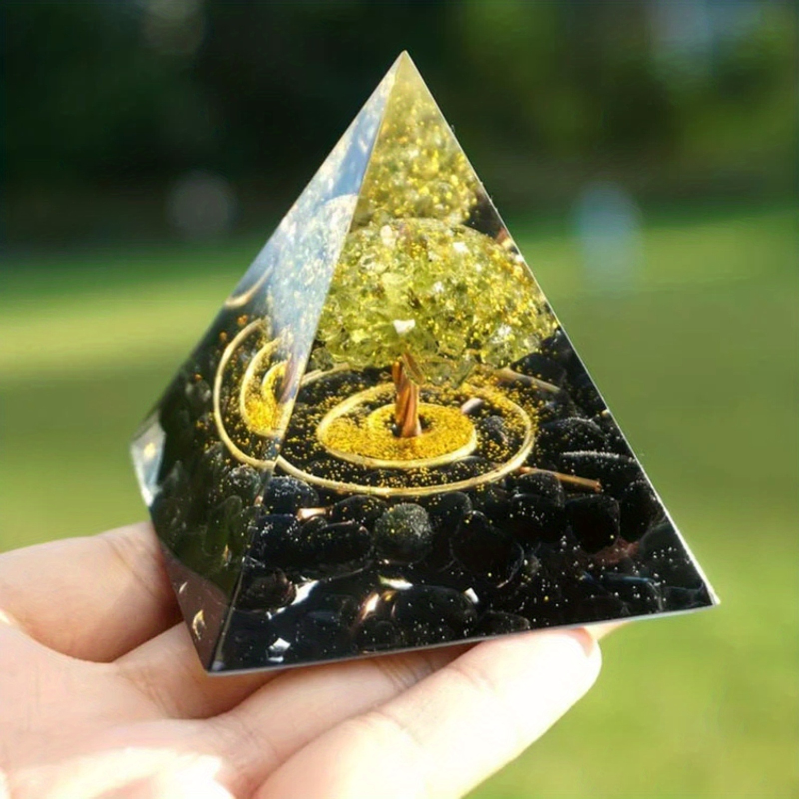 1pc Tree Of Life Reiki Orgone Pyramid Orgone Pyramid For Positive ...