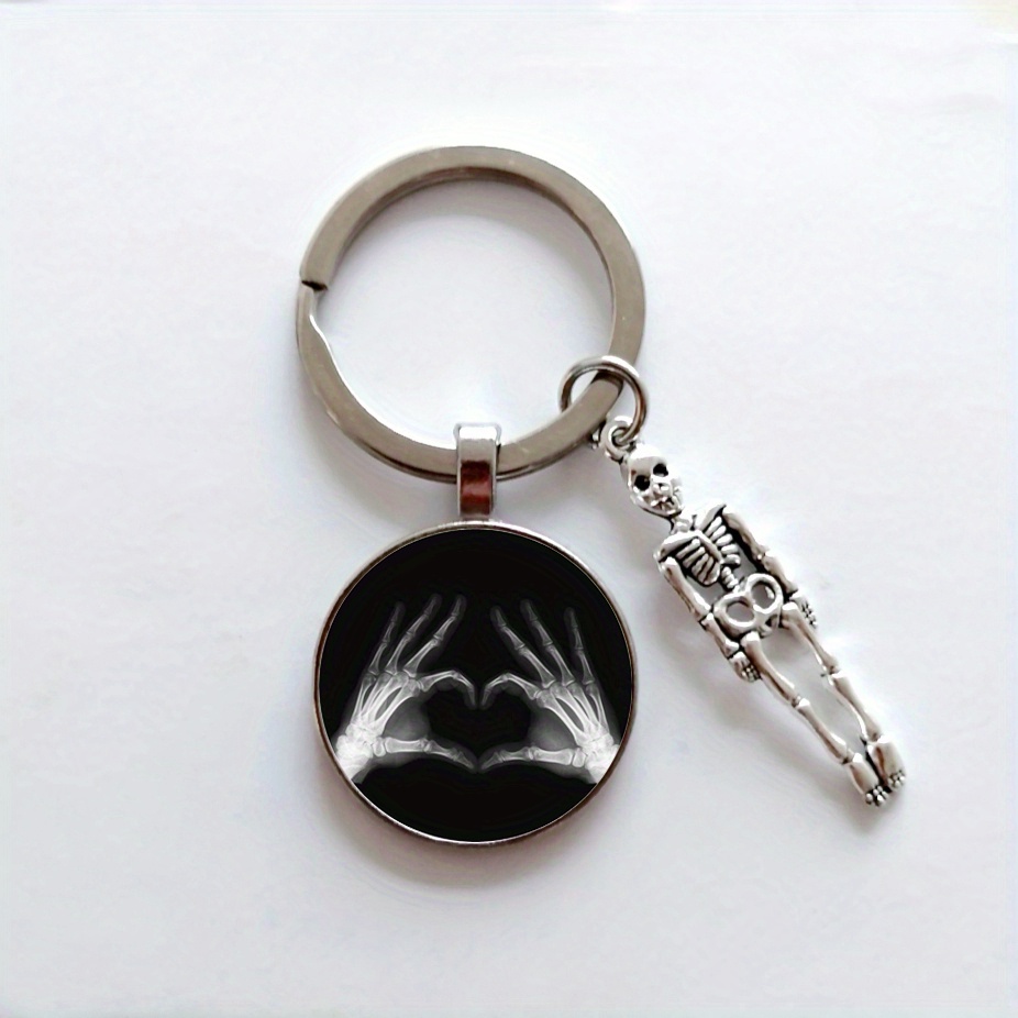 Film Keychain, Alloy Human Body Image Keyring, Cute Medical Hospital Student Graduation Gift