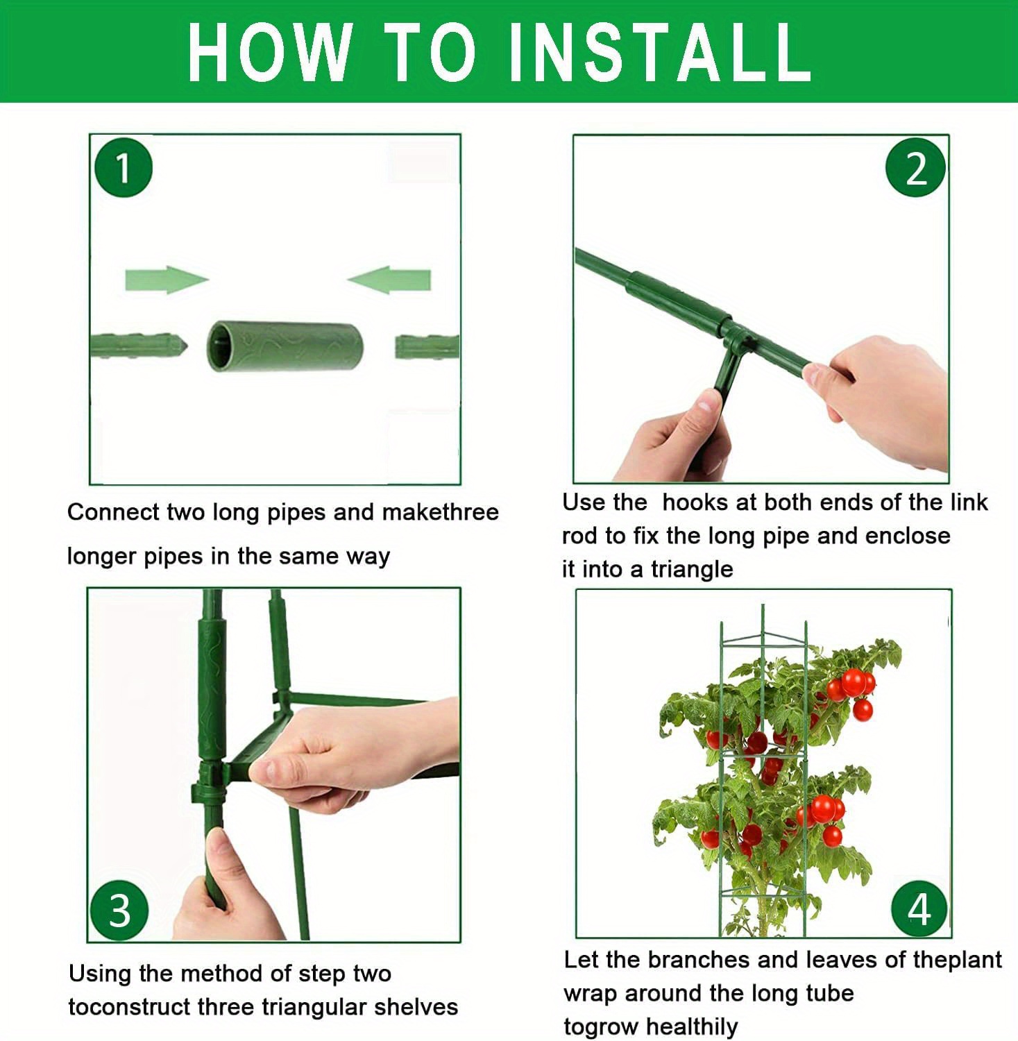 Tomato Cage Plant Support Cage Assembled Cages - Temu