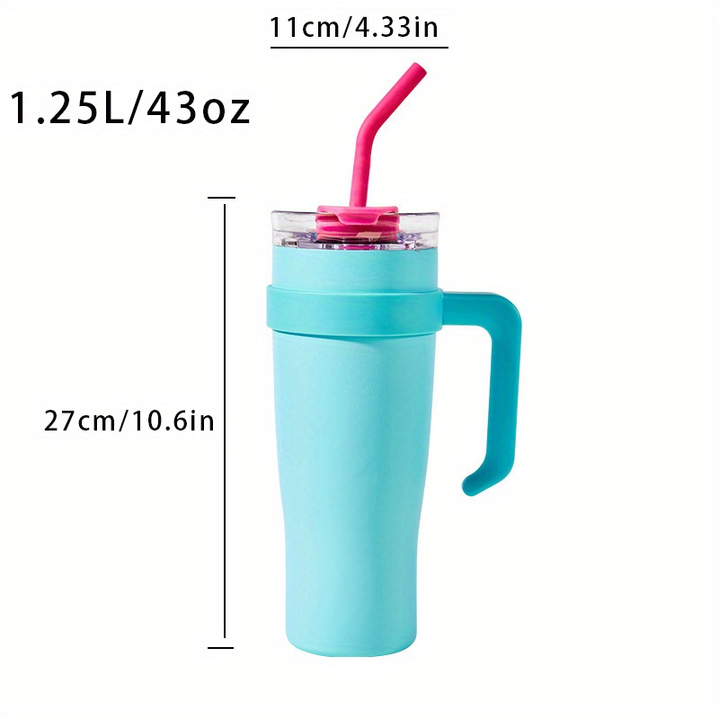 Water Cup With Handle Water Bottle Coffee Cup Simple Modern - Temu