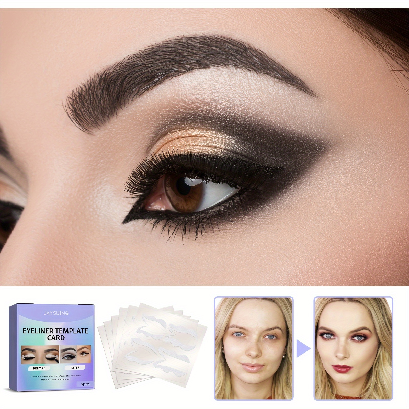 2 Roll Eyeshadow Tape , Natural Eyeliner Tape , Eye Makeup Auxiliary Tool,  Eye Makeup Finish Patch