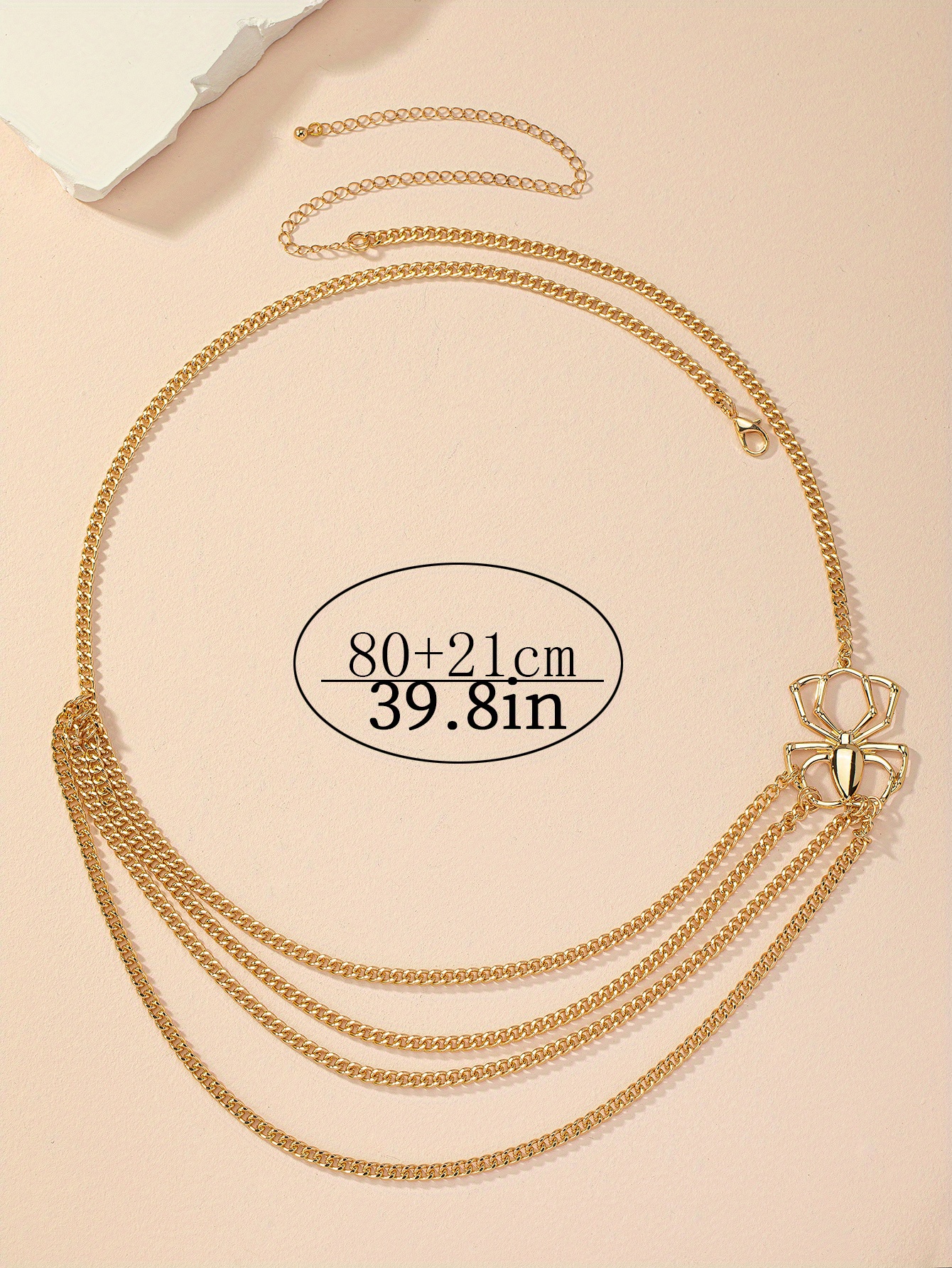 Spider Shape Multi Layers Waist Chain Halloween Costume Accessories
