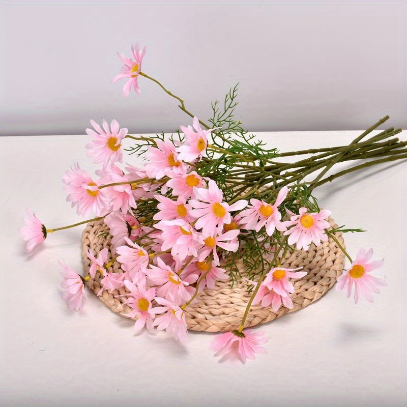 Daisy Artificial Flower 5 Head Silk Daisy For Home - Temu