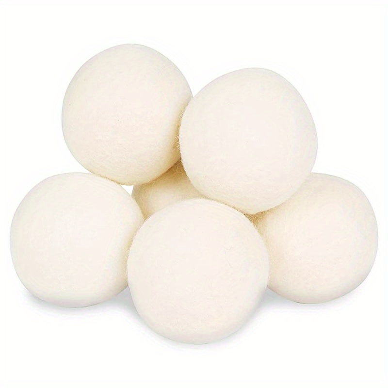 1-6 pezzi palline per asciugatrice in lana riutilizzabili ammorbidente  naturale palla per bucato utili palline per lavaggio asciugatrice accessori per  lavatrice - AliExpress