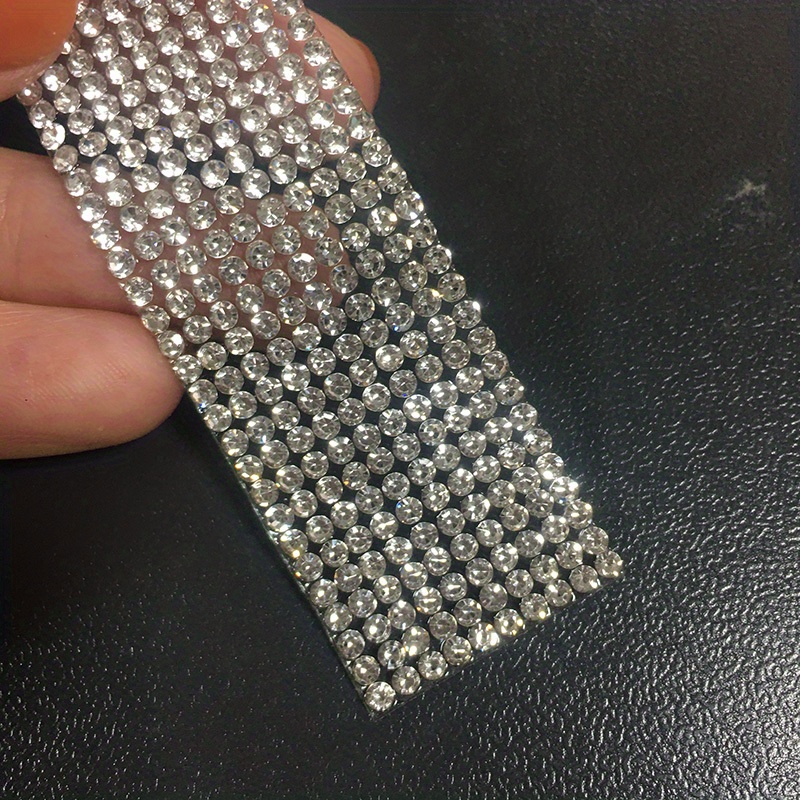 Self Adhesive Crystal Rhinestone Strips, Crystal Ribbon Bling