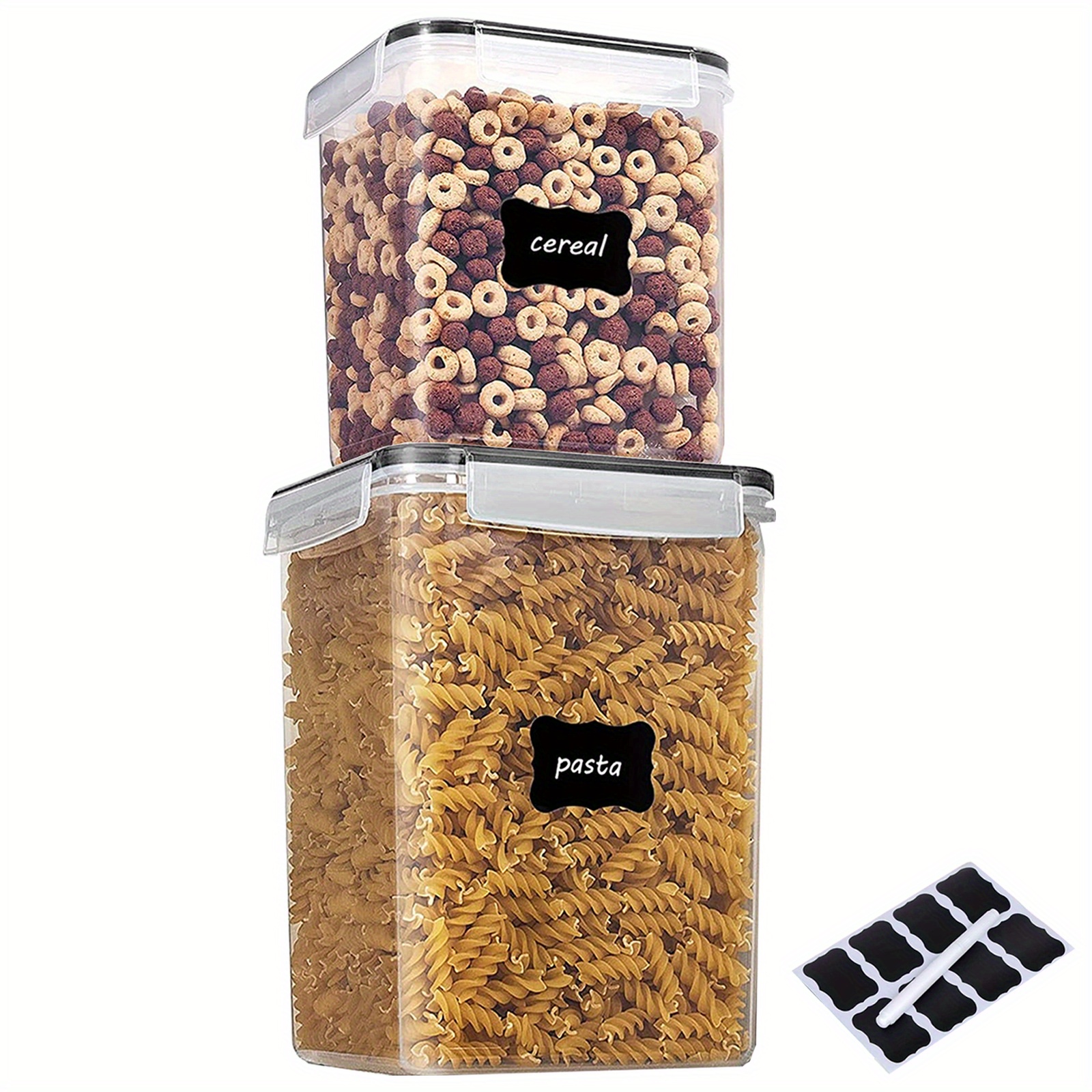 Set of 2 Extra Large 6.5L Food Storage Containers with Airtight