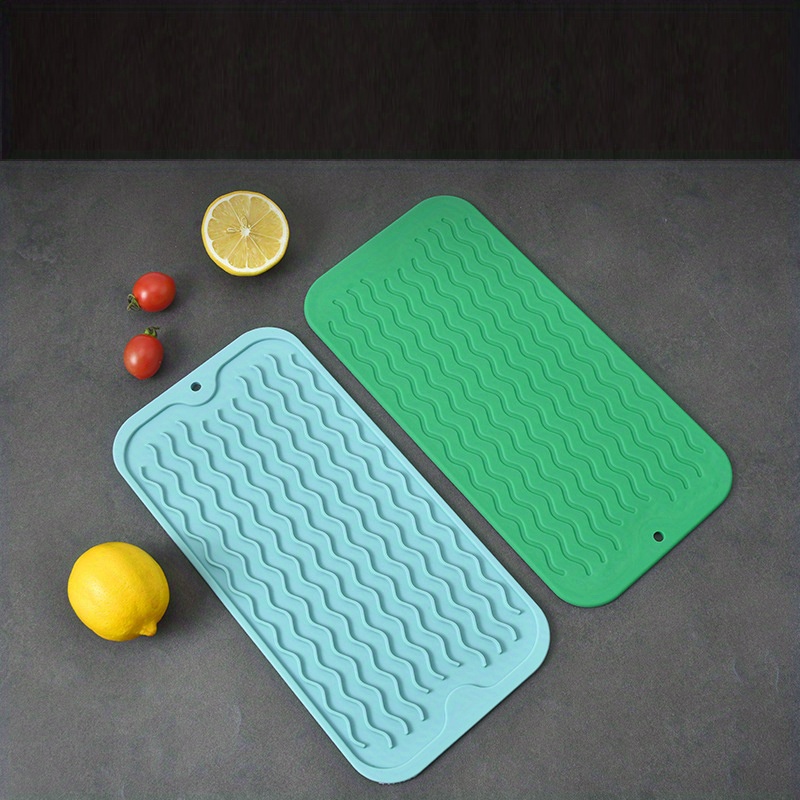 Silicone Dish Drying Mat Heat resistant Easy To Clean - Temu