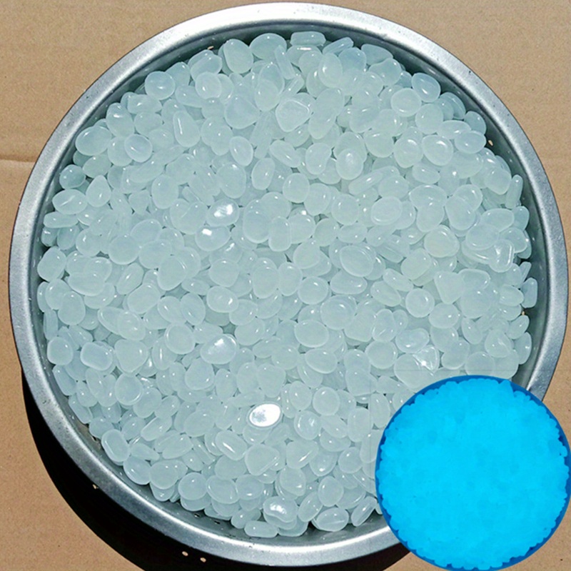 Image of Dark , 480 Glow-in-the-dark Pebbles, 0.57lbs, 0.55inch, Decorative Stones For Outdoor Decor, , Gardens, And Pools, Diy Craft, Resin Material