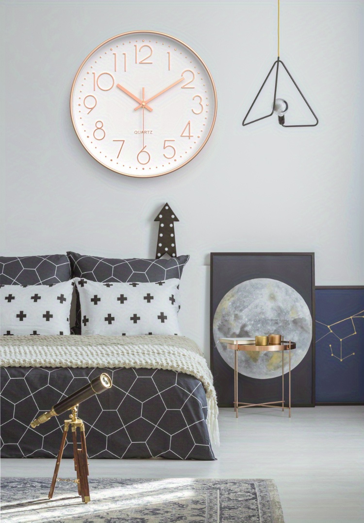 Wall Clock Silent Circular Clock Without Ticks Wall Temu