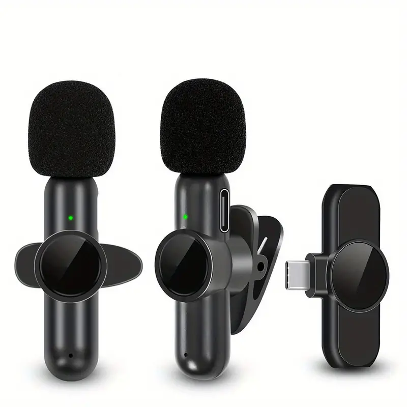 Microphone Lavalier Sans Fil Microphone Sans Fil Rotatif - Temu France