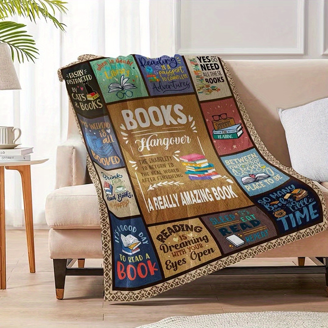 Just A Girl Who Loves Books Blanket, Book Lover Gifts for Girls Women Book  Lovers, Soft Flannel Fleece Lightweight Book Blanket for Sofa, the Best