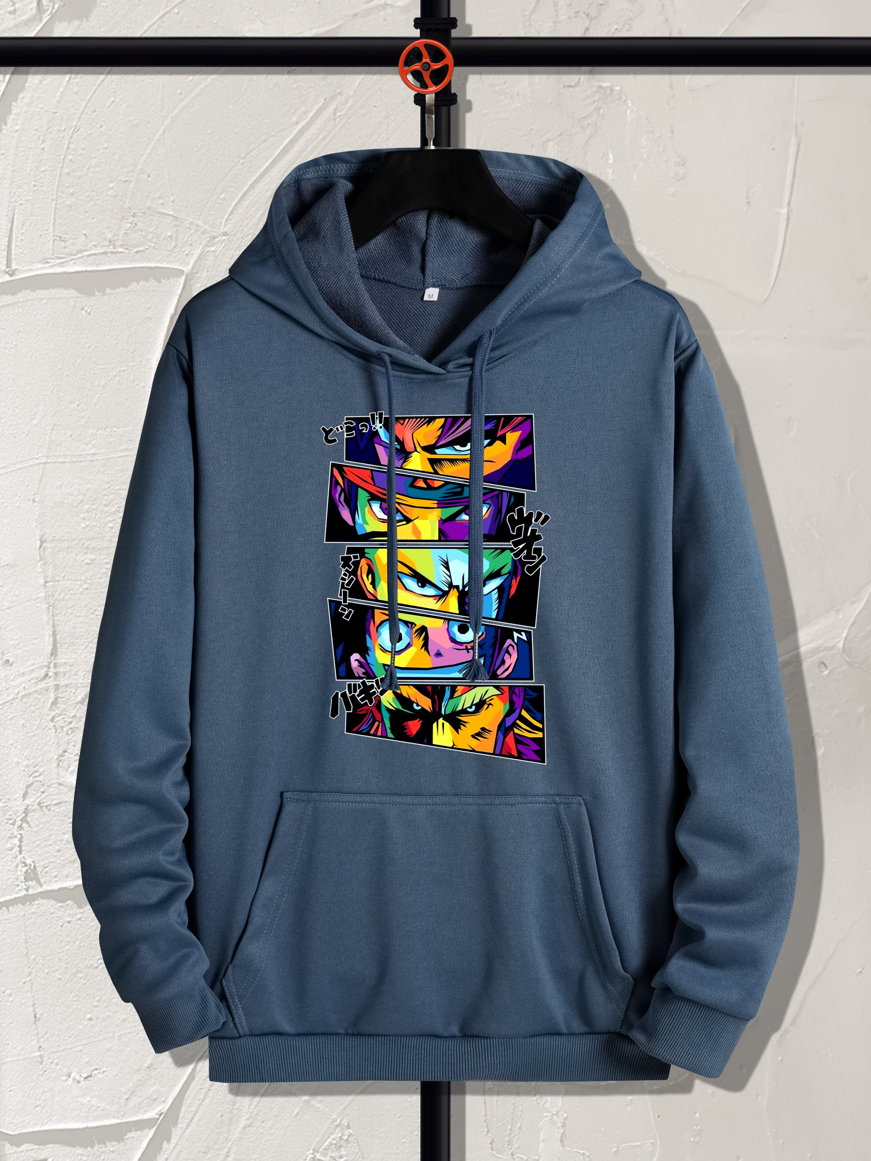 black graphic hoodies men's
