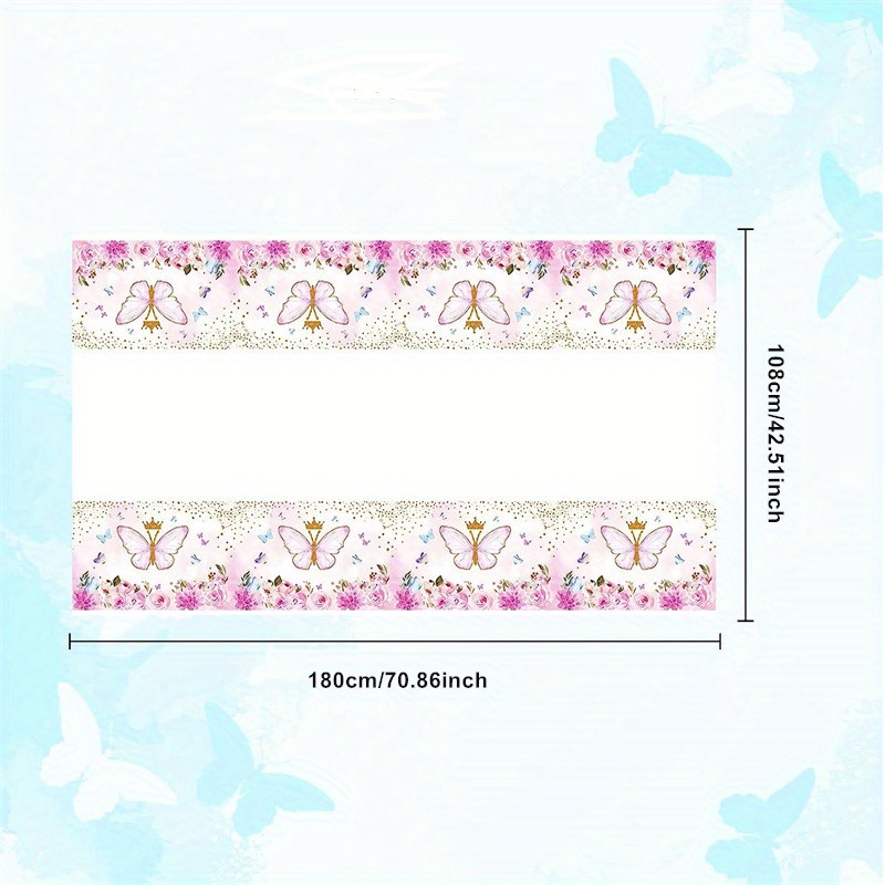 Butterfly Themed Tableware Set for Bridal Shower or Birthday Party
