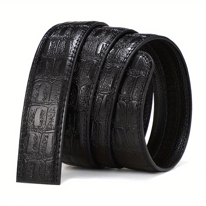 Leather belt straps hot sale no buckle