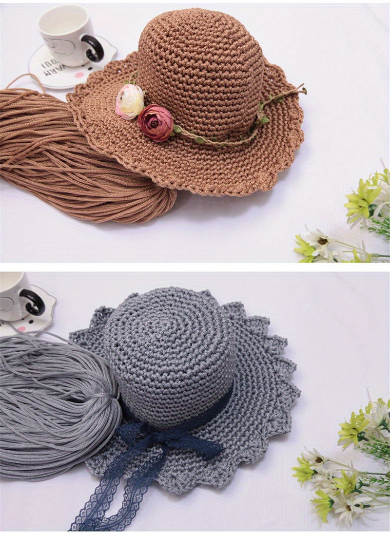 Solid Color Nylon Yarn Light Yarn For Crocheting Diy Hand - Temu