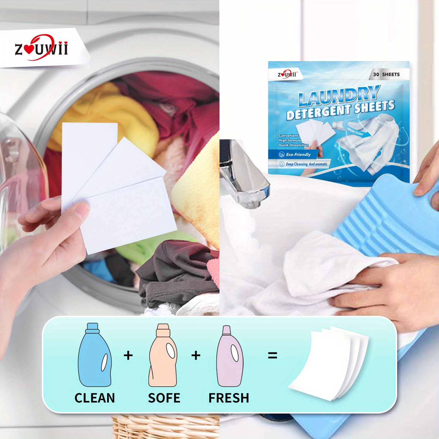 Cleaning Clothes Washing Wipes Laundry Soap Lessive Concentrated Laundry  Tablets Softener Strong Decontamination Detergent Sheet - AliExpress