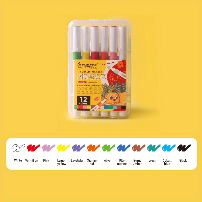Sharpie Markers 4/12/24 Color Set Oily Waterproof Quick-Dry Art