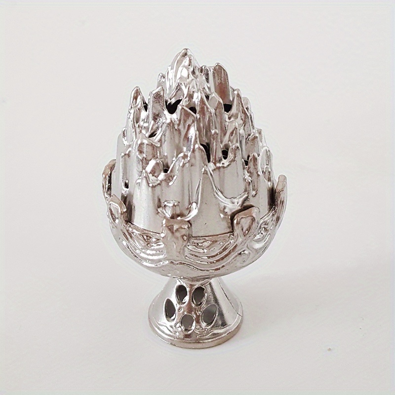 Vintage Mini Hollow-out Bohai Mountain Incense Holder, Incense Holder, Vintage Bronze Incense Holder, Ideal For Meditation, Yoga, Home, And Office Use