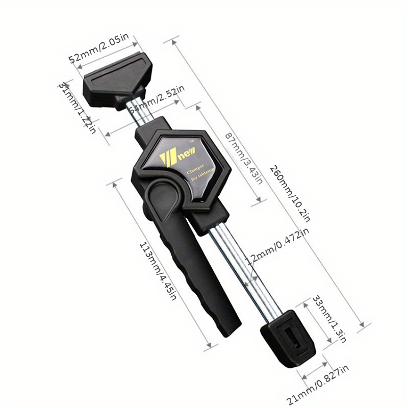 19mm 20mm dog hole speed clamp kit quick release squeeze clips for woodworking workbench and diy projects details 2