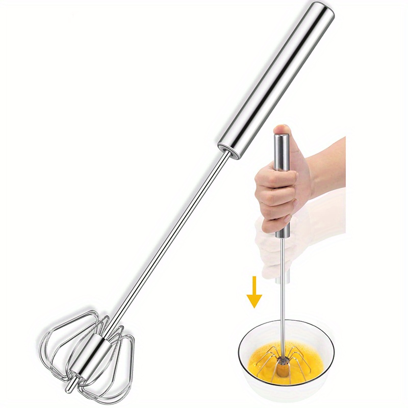 High Quality Stainless Steel Egg Whisk Semi automatic Mixer - Temu