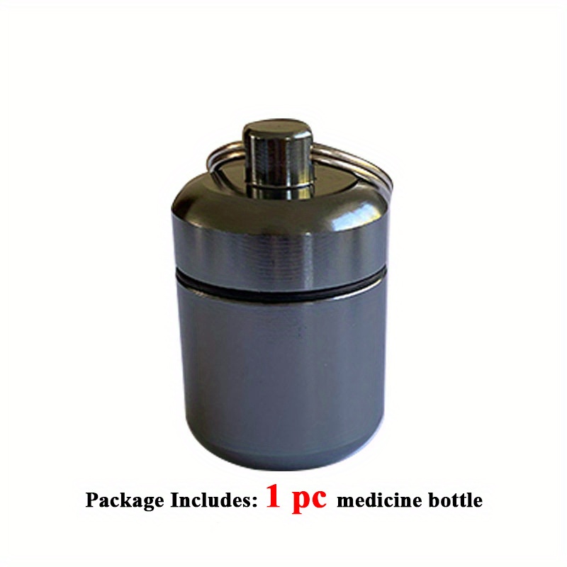 Mini Waterproof Aluminum Medicine Metal Pill Bottle Box Case