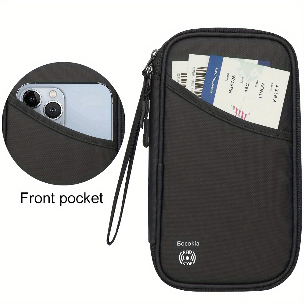 Multi-functional Travel Organizer for Passport, Boarding Pass, Credit Cards