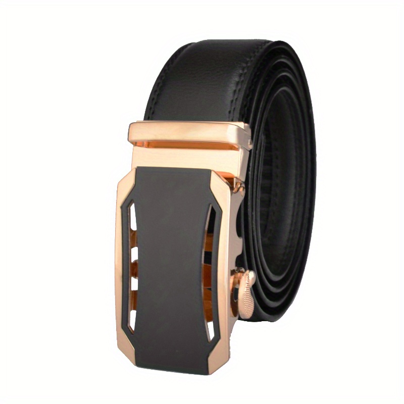 Men's Genuine Leather Belt Automatic Buckle Business Suit Waist