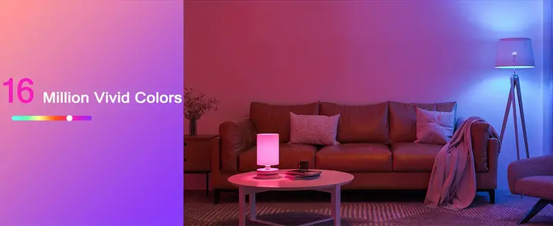 smart light bulbs wifi wireless 5 0 color changing light bulbs music sync 54 dynamic scenes 16 million diy colors rgb light bulbs work with alexa for google assistant for tuya home app details 1